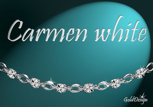Carmen white - řetízek stříbřený